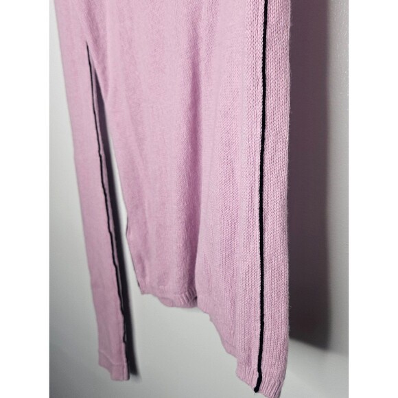 MARIA MCMANUS Cashmere Blend Sweater Medium Purple Lightweight Semi-Sheer Ballet - Picture 5 of 8